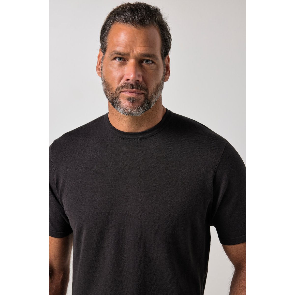T-shirt FLEXNAMIC®, maille fine marron foncé, JP1880