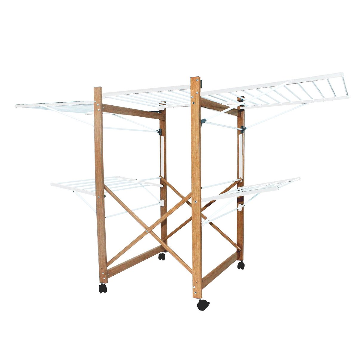 Etendoir à linge pliable USHUAIA XXL bois, KITCHEN MOVE