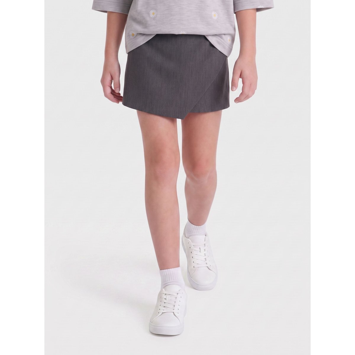 Jupe dark grey melange, KIDS ONLY