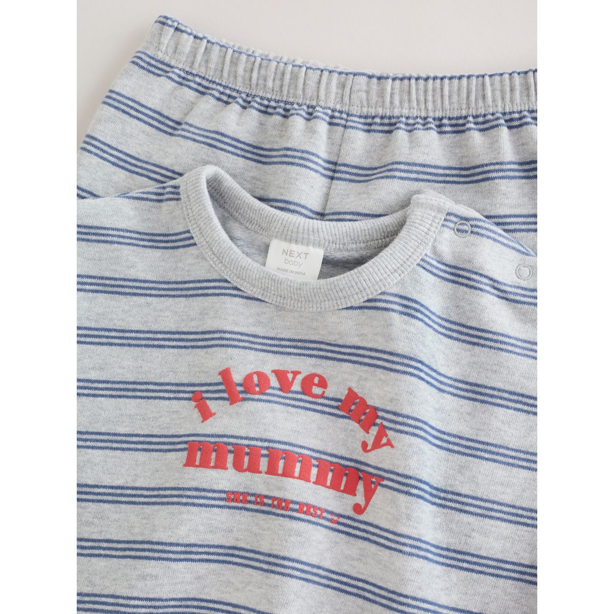 Ensemble sweat et pantalon de jogging bébé gris/bleu, NEXT
