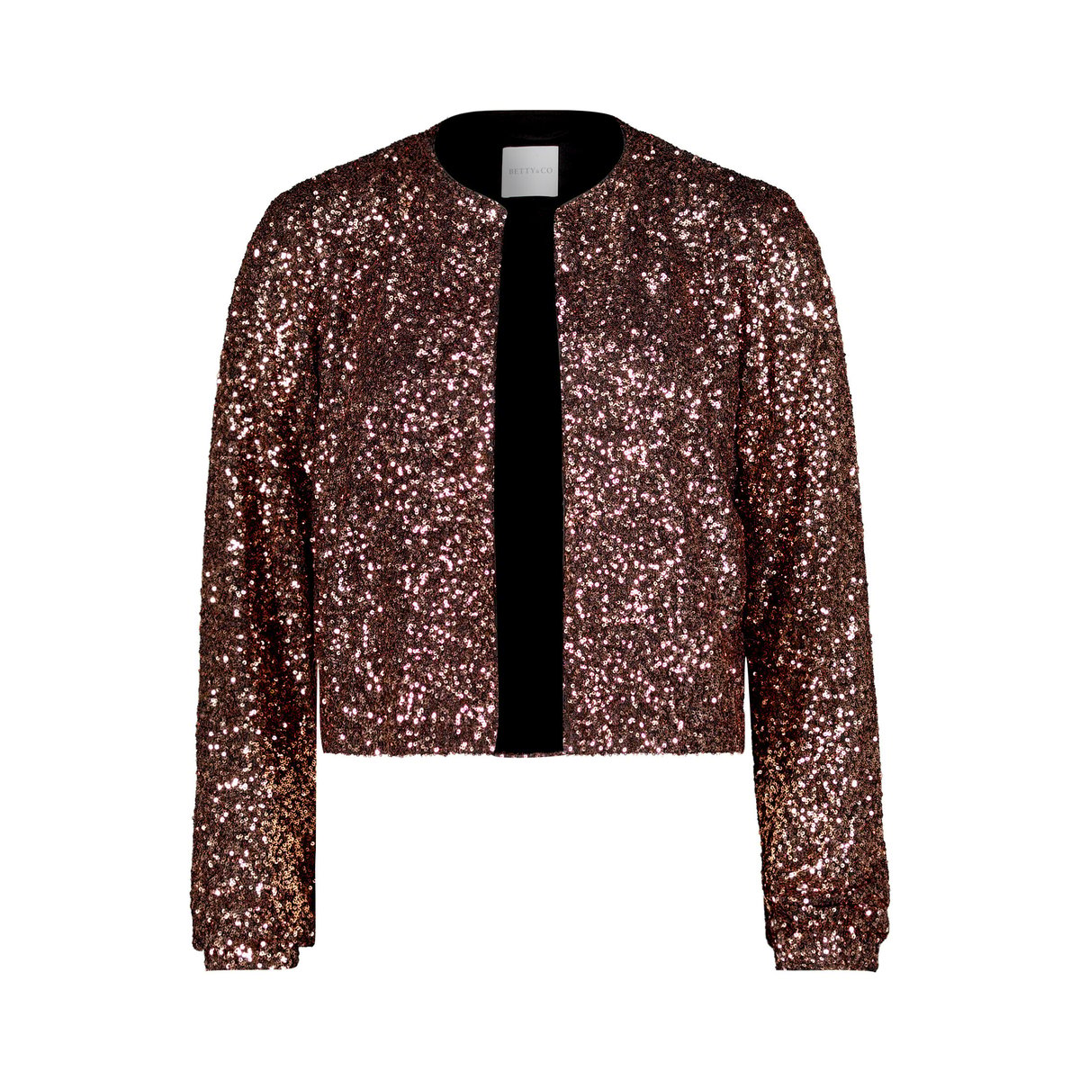Blouson à paillettes noir/marron, BETTY & CO