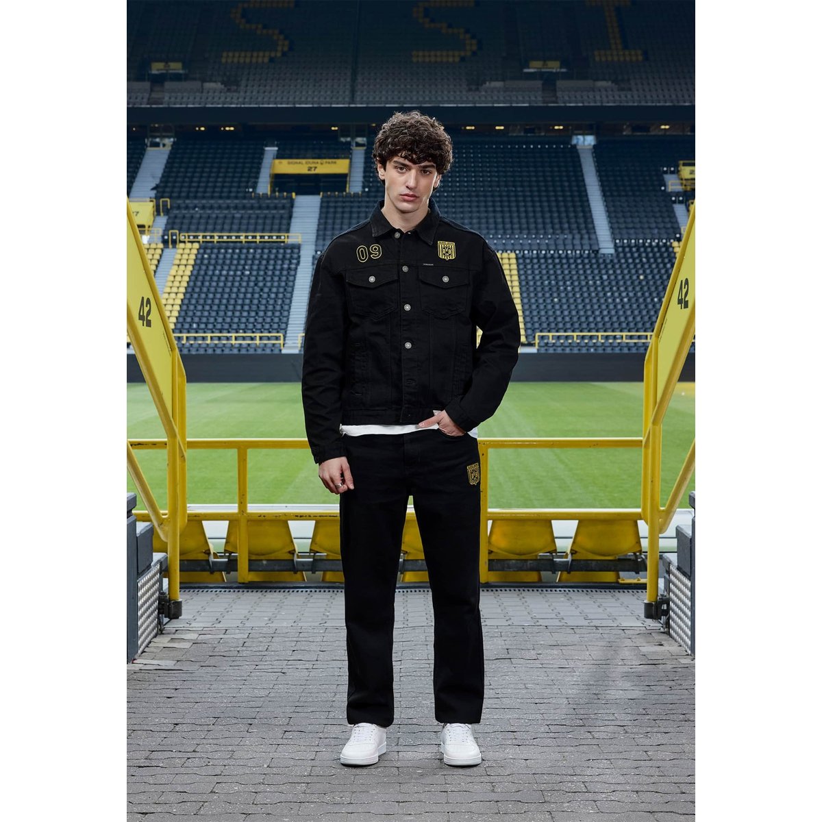 Veste En Denim Gj X Bvb noir, GUESS JEANS
