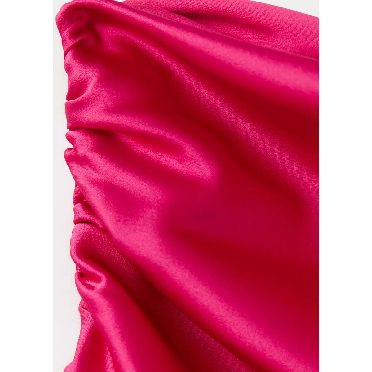 Robe en soie asymétrique fuchsia, MANGO