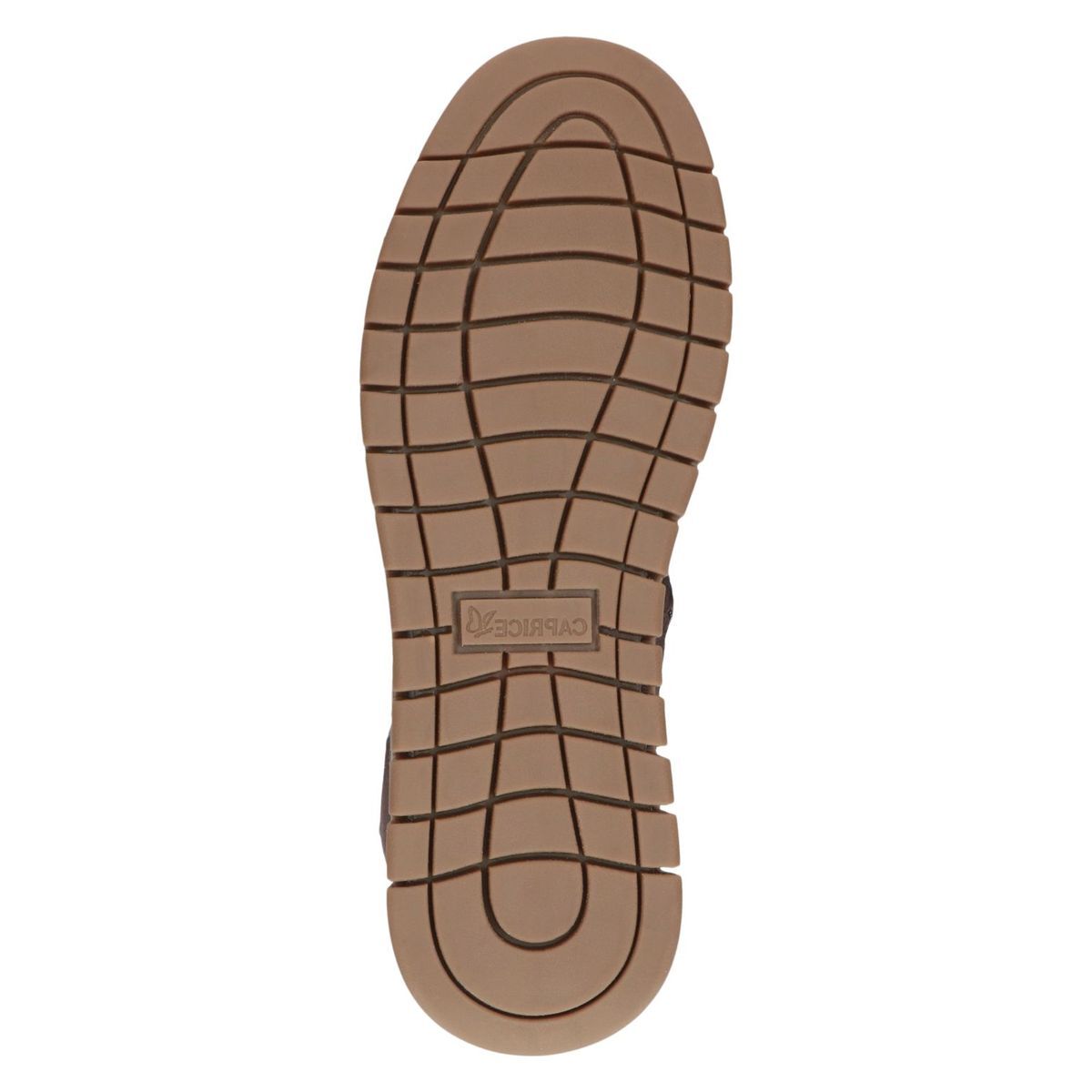 Bottine en cuir marron foncé combiné, CAPRICE