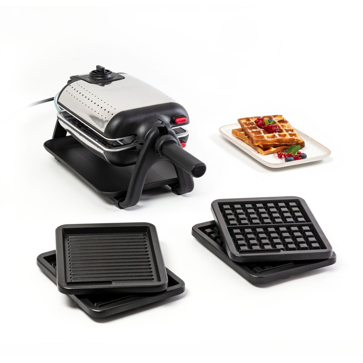 Gaufrier King Size 4 en 1 WM755D12 noir, TEFAL