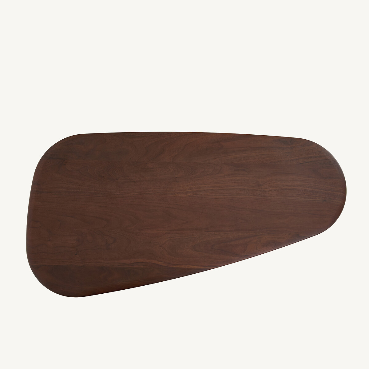 Mesa de centro de nogal, altura 35 cm, TRIANGOLO, diseño de Emmanuel Gallina nogal, AM.PM X EMMANUEL GALLINA