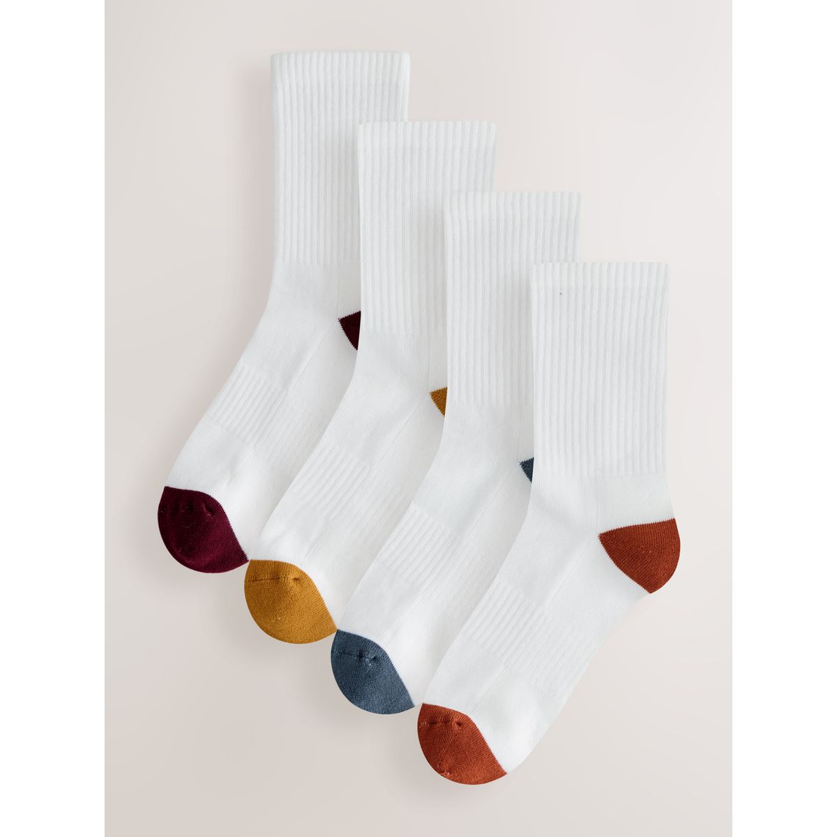 Chaussettes de sport, 4 paires talon blanc riche, NEXT