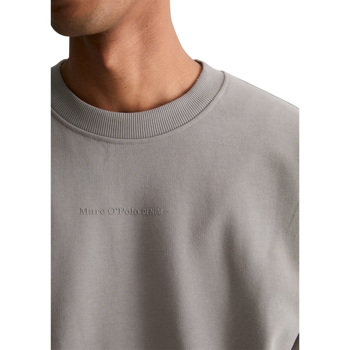 Sweat-shirt relaxed en coton bio de qualité supérieure gris, MARC O’POLO DENIM
