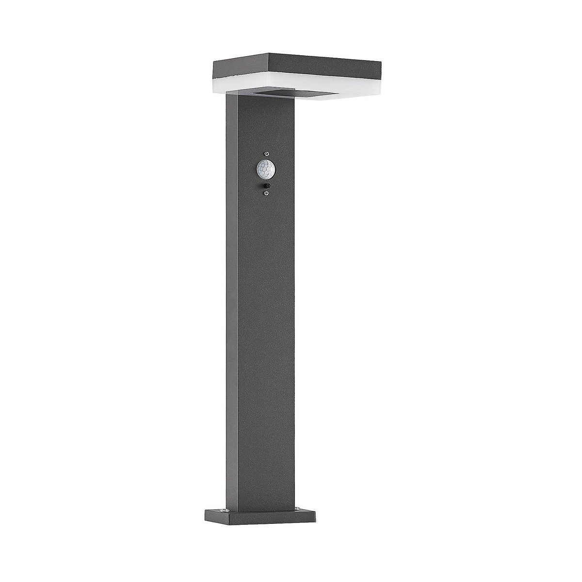 Lampe solaire en aluminium moderneLED, Laira anthracite, gris, LINDBY