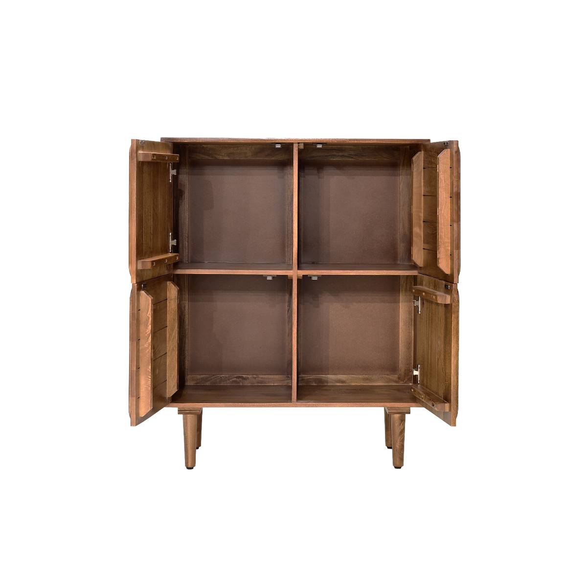 Buffet haut en bois de manguier foncé VIVIENNE bois foncé, MADE IN MEUBLES