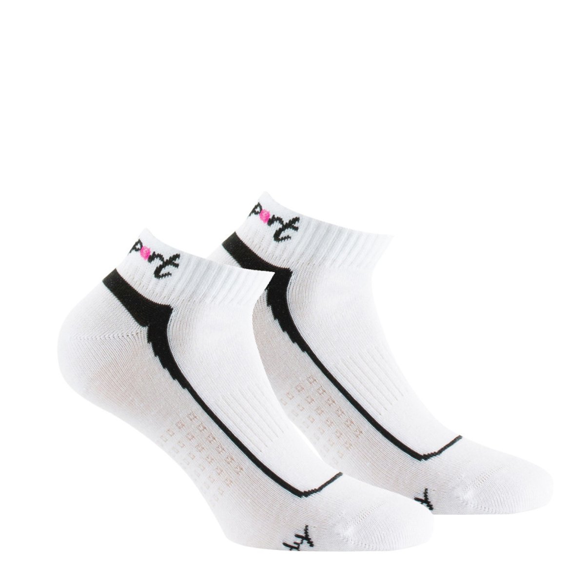 Lot de 2 paires d'invisibles femme en coton blanc, KINDY