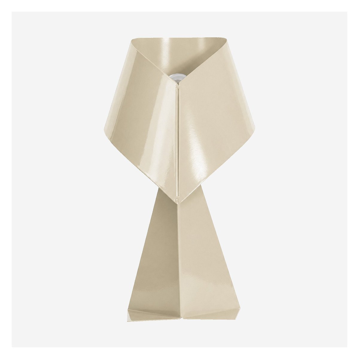 Lampe de table en métal RIBBON beige, HABITAT