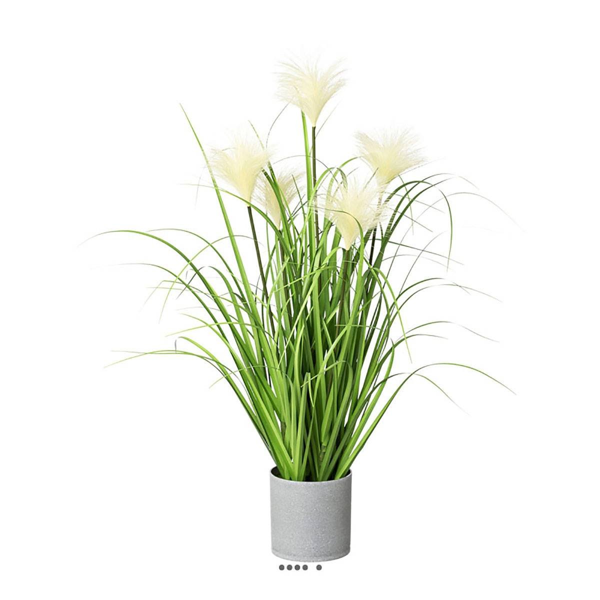 Herbe artificielle touffe en pot v002239, ARTIFICIELLES