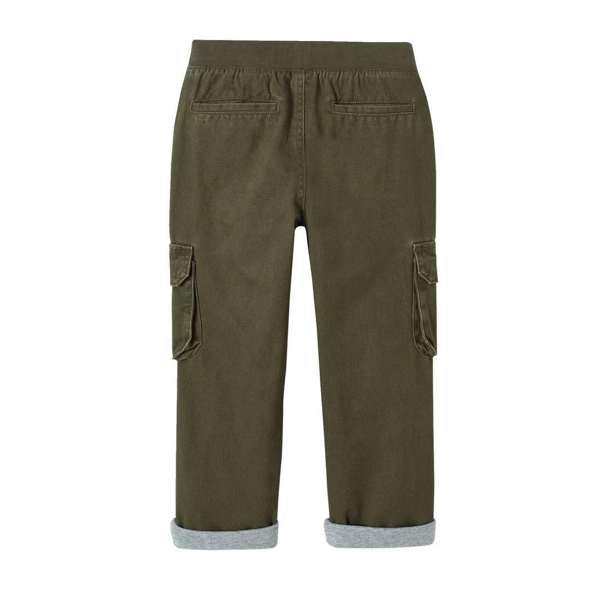 Pantalon battle doublé facile à enfiler kaki, VERTBAUDET