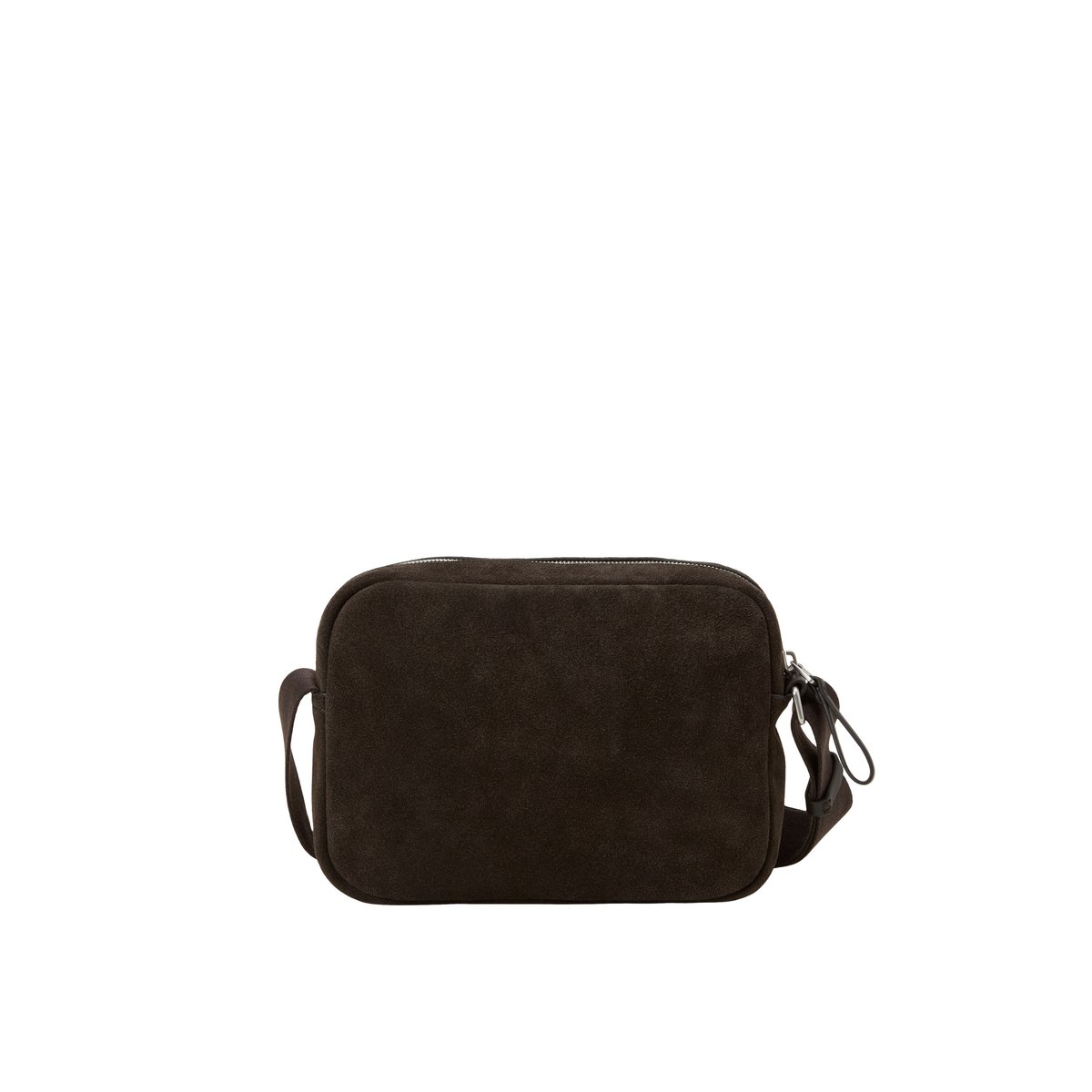 Sac à bandoulière modèle Elvin en cuir velours souple dunkelbraun, MARC O'POLO