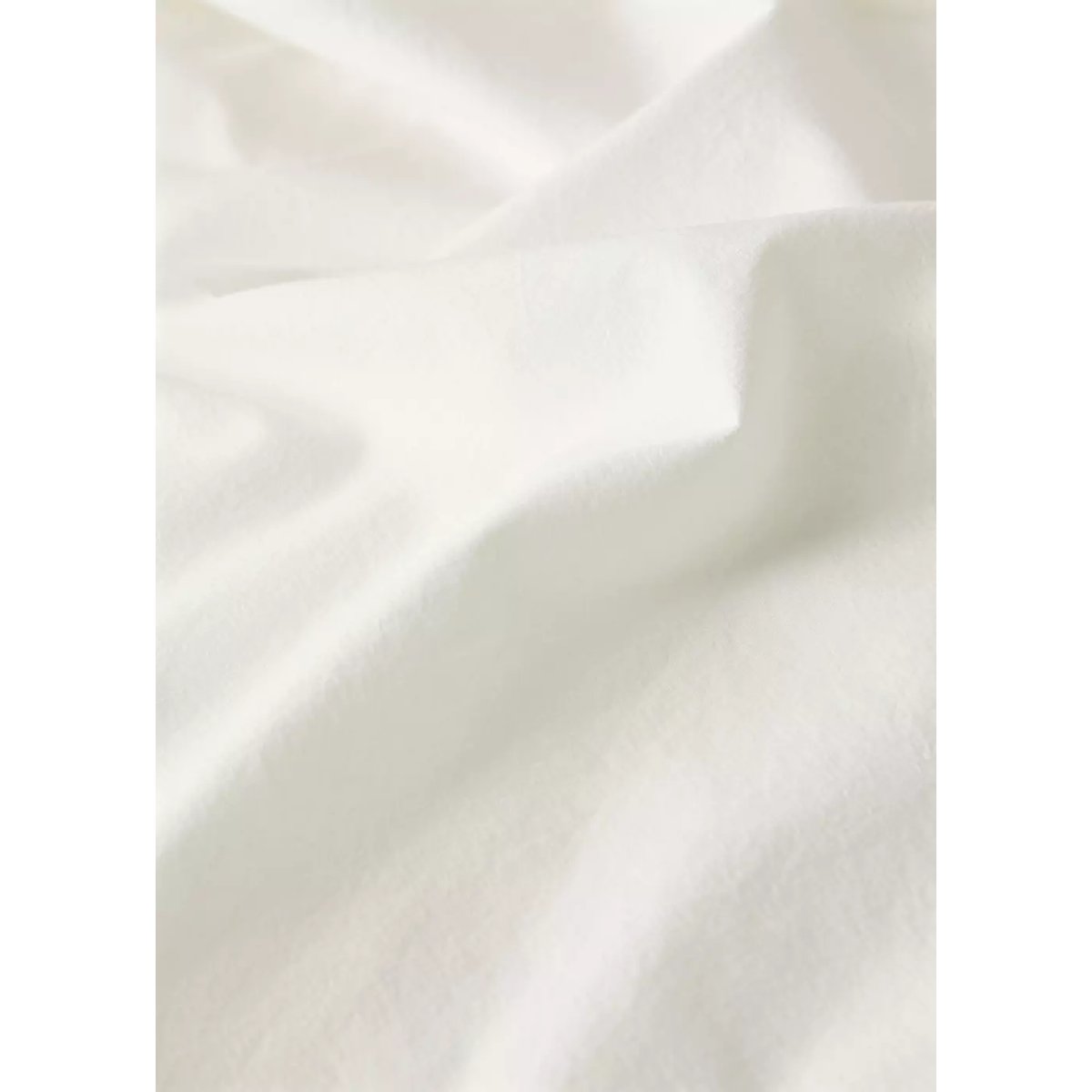 Drap-housse coton garment-wash lin lit 150/160 cm blanc cassé, MANGO HOME