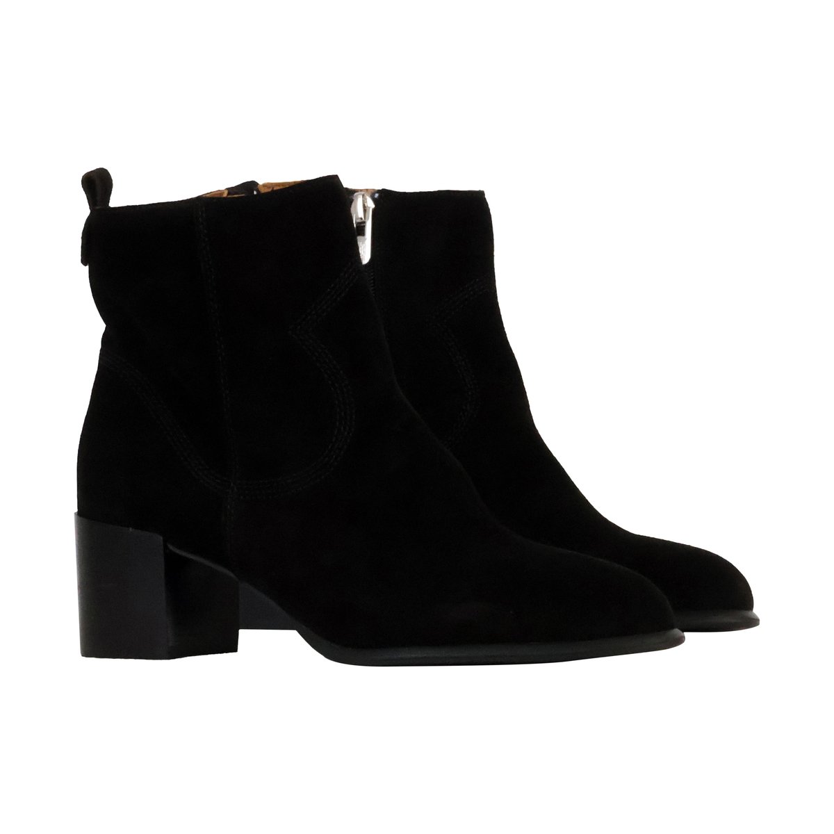 Bottines à Talon Cuir Aurelie noir, EMILIE KARSTON