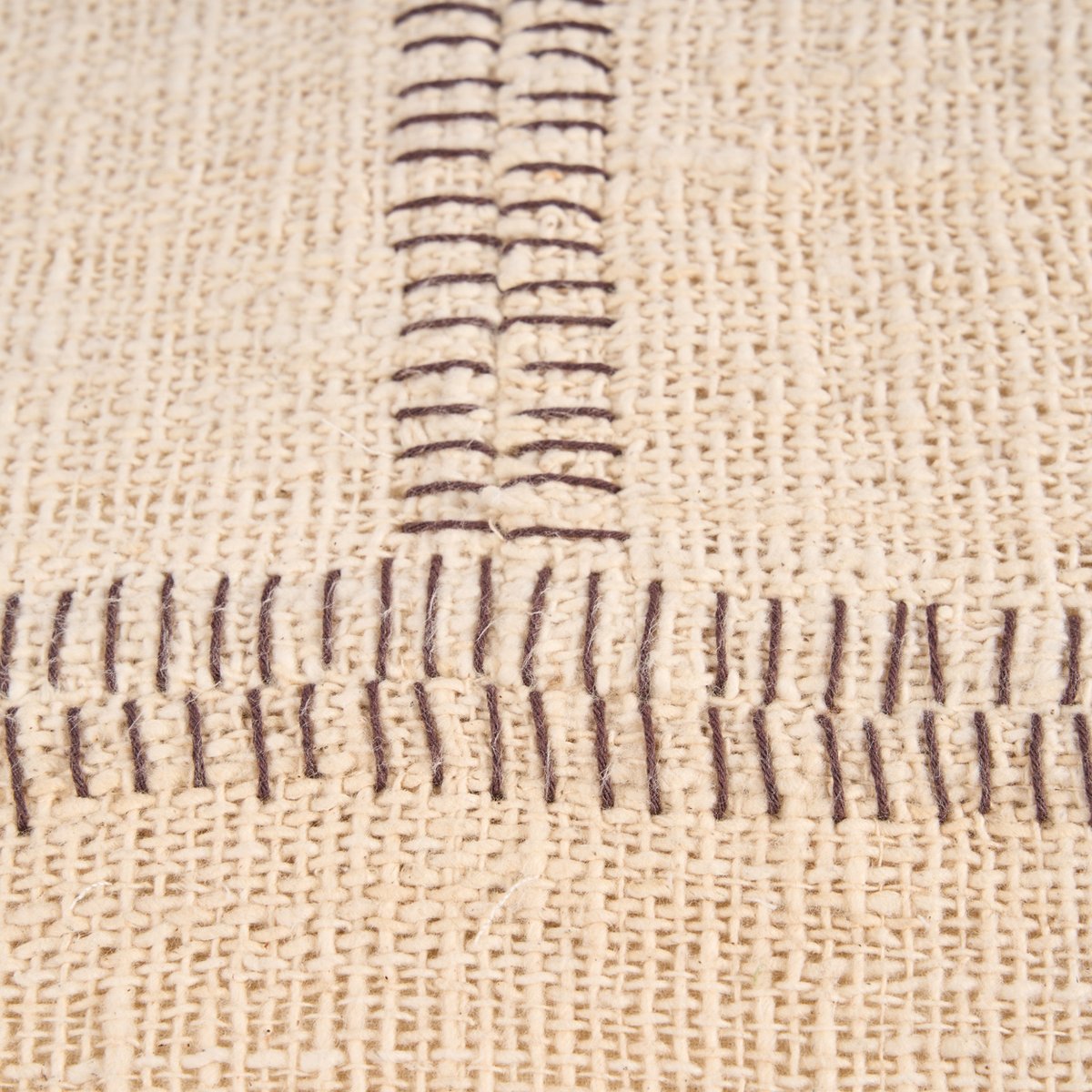 Housse de coussin en coton STONEPATH crème naturelle, BAZAR BIZAR