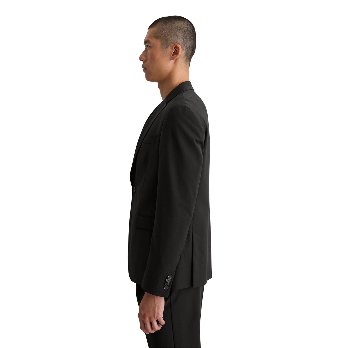 Veste shaped en Technical Wool Blend noir, MARC O'POLO