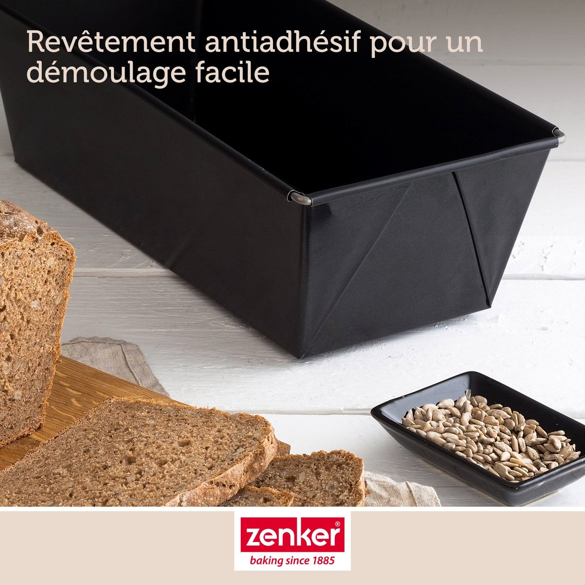 Moule à cake extensible BLACK METALLIC noir, ZENKER