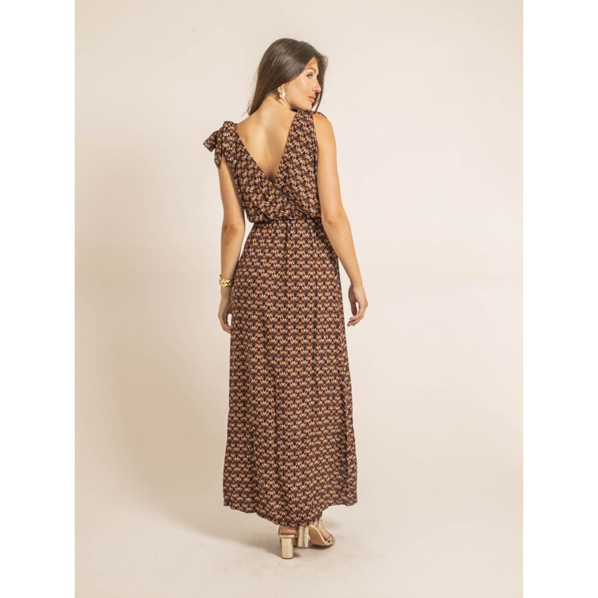 Robe Longue Iliana violet, DONA LISA