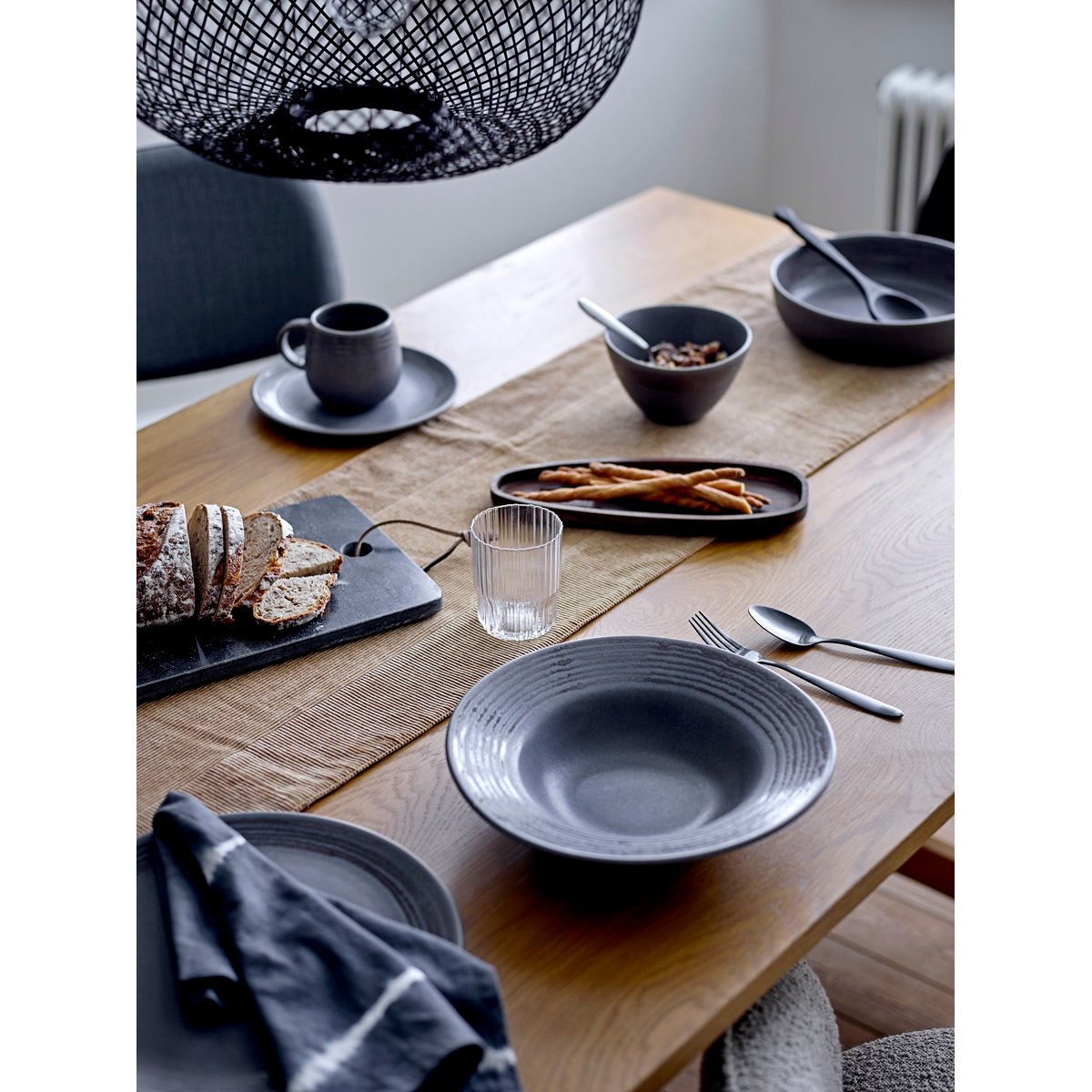 Fauteuil en tissu Cortone gris, BLOOMINGVILLE