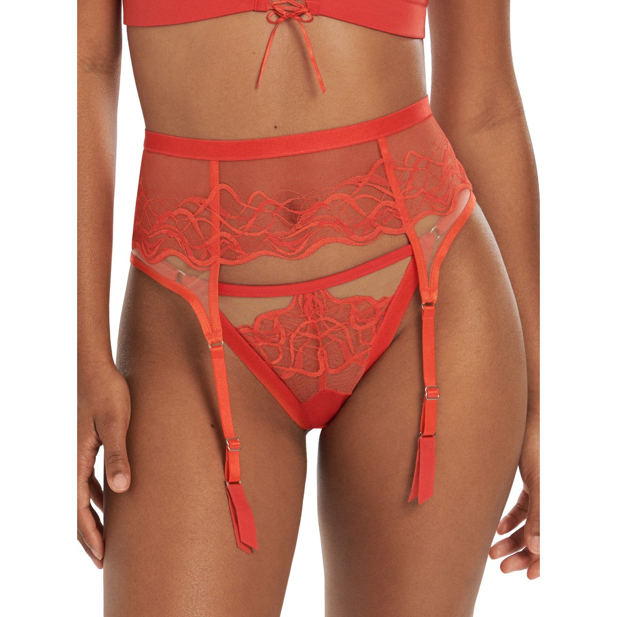 Porte-jarretelles Dione rouge, LISCA