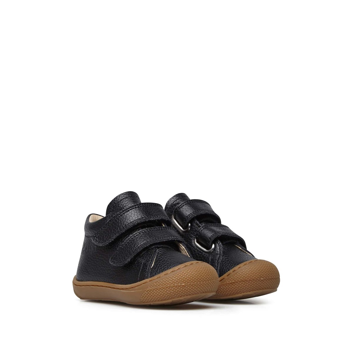 Chaussures premiers pas en cuir COCOON VL noir, NATURINO