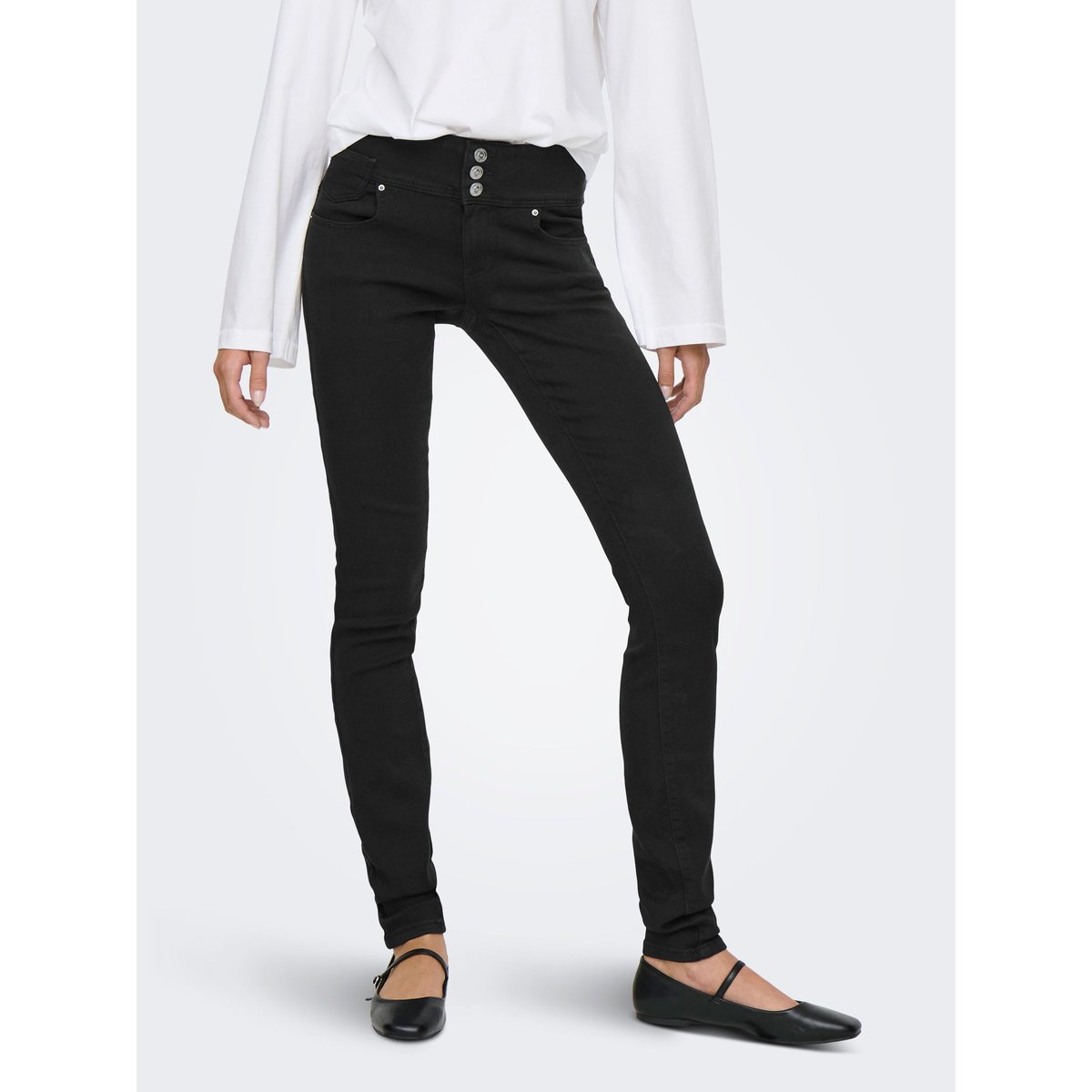 Jean Skinny washed black, ONLY