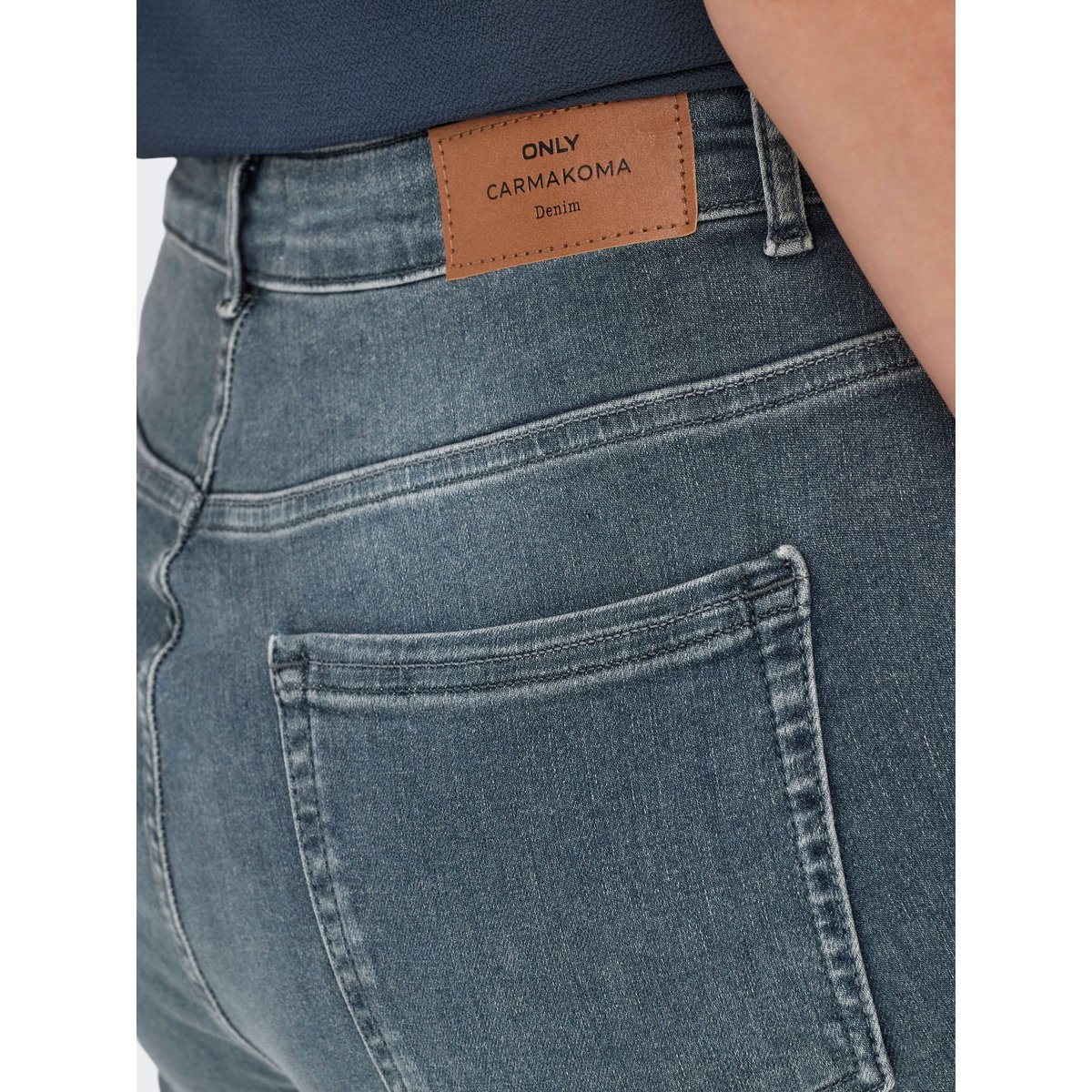 Jean Coupe Droite special blue grey denim, ONLY CARMAKOMA