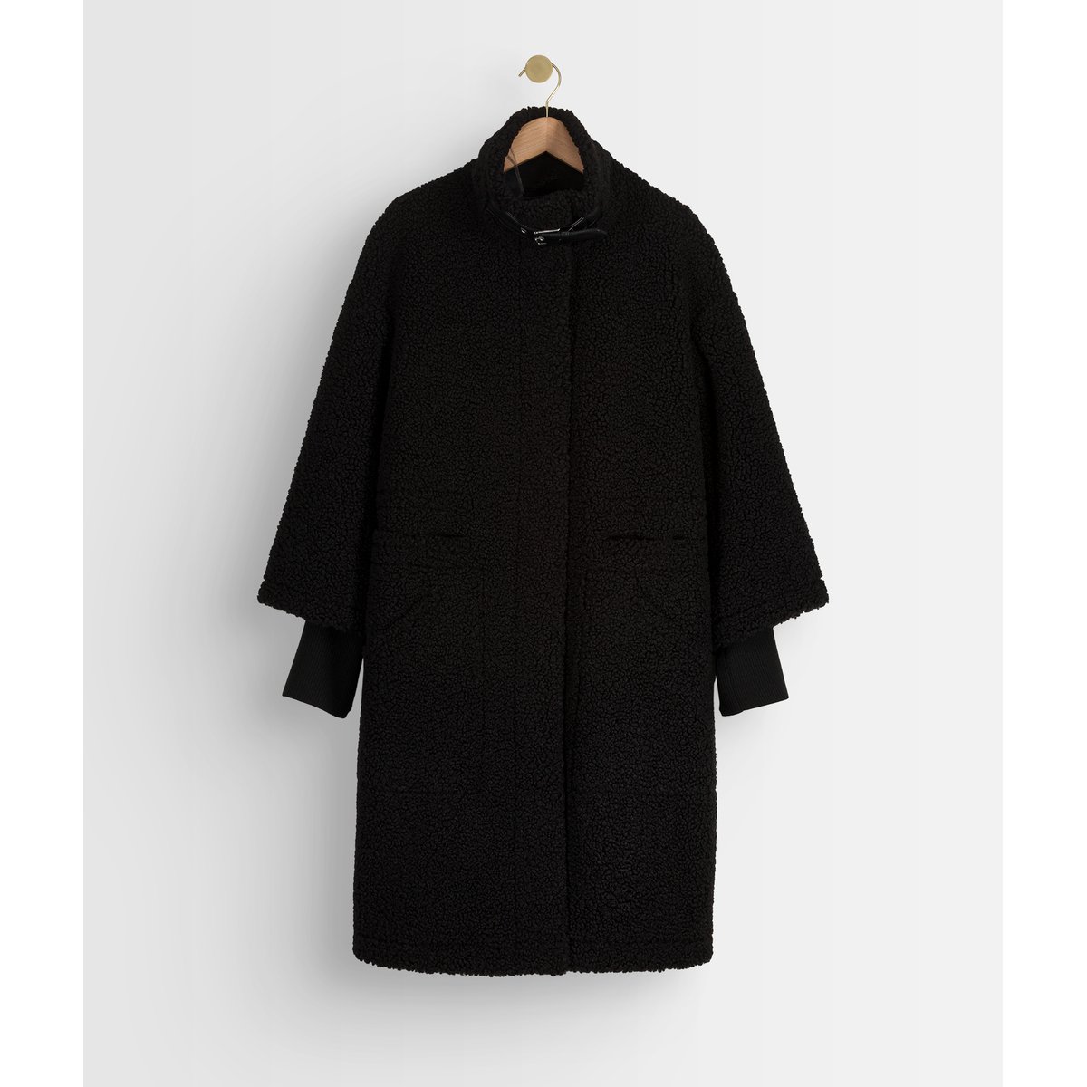 Manteau mi-long MAGDA noir, Maison 123