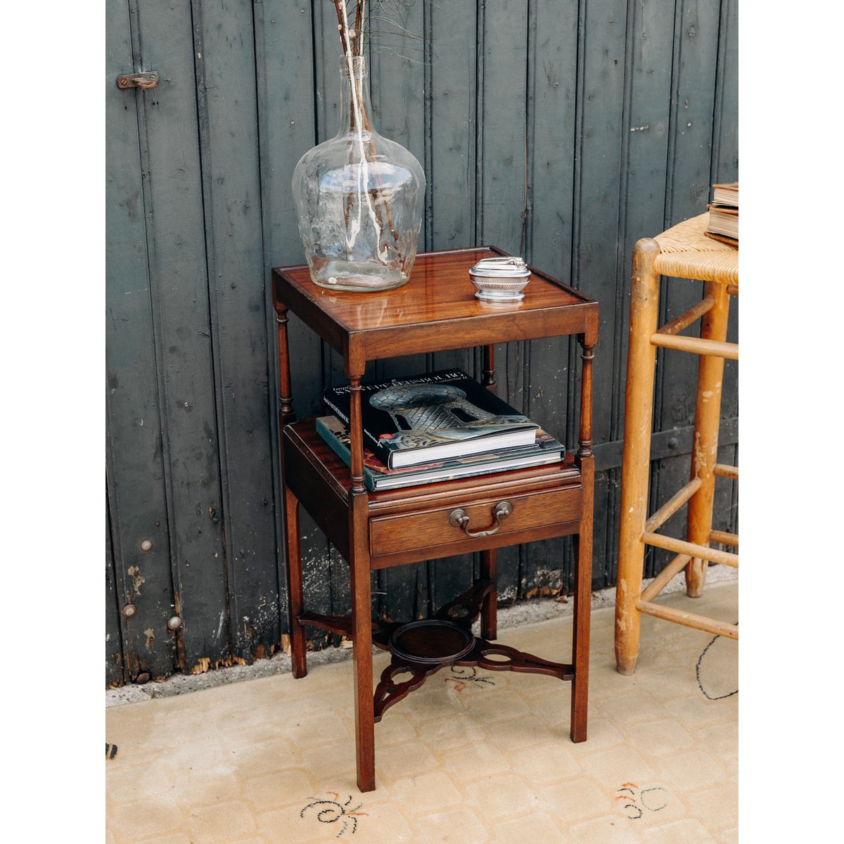 Table d'appoint en bois Francine N°338 - Bon état bois, DEBONGOUT