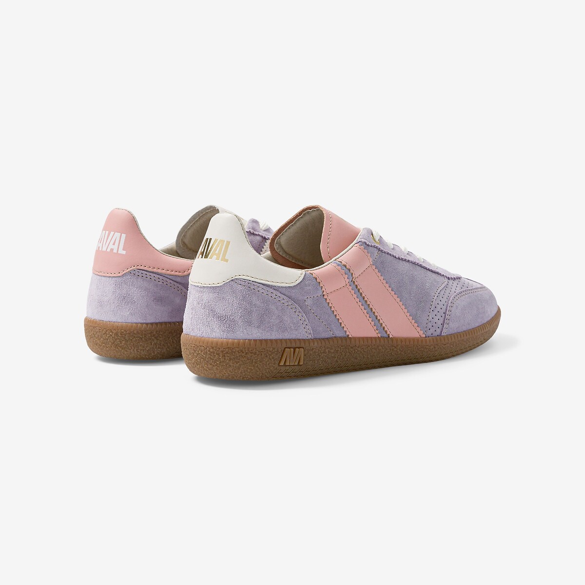 Baskets en cuir lilas, CAVAL