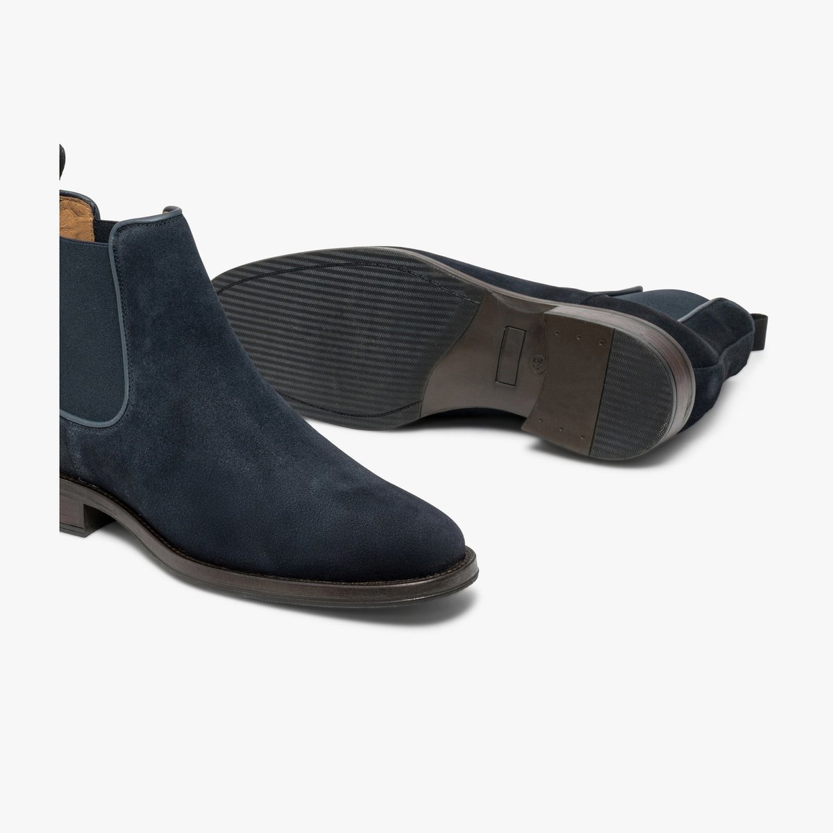 Boots en cuir MILO bleu marine, BOCAGE
