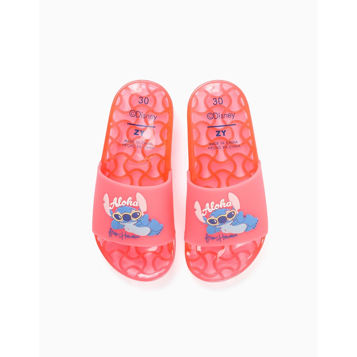 Claquettes avec imprimé Stitch rose, ZIPPY