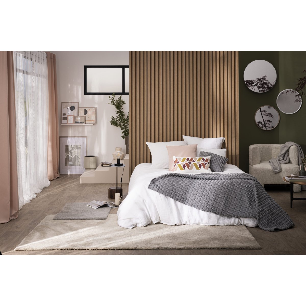 Miroir rond en polypropylène, SWEET blanc, INSPIRE