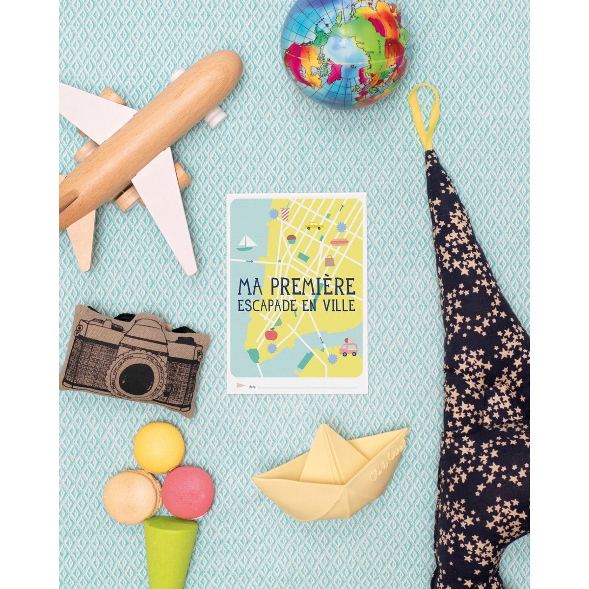 Livret Mes premiers voyages en photos jaune, MILESTONE