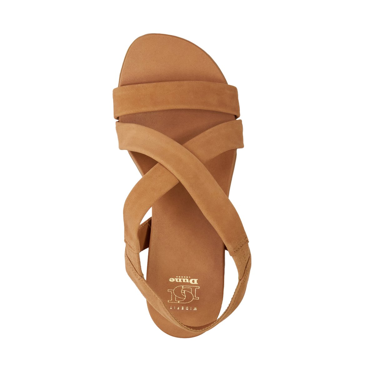 Sandales décontractées coupe large - Wide Fit LANDIES camel-nubuck, DUNE LONDON