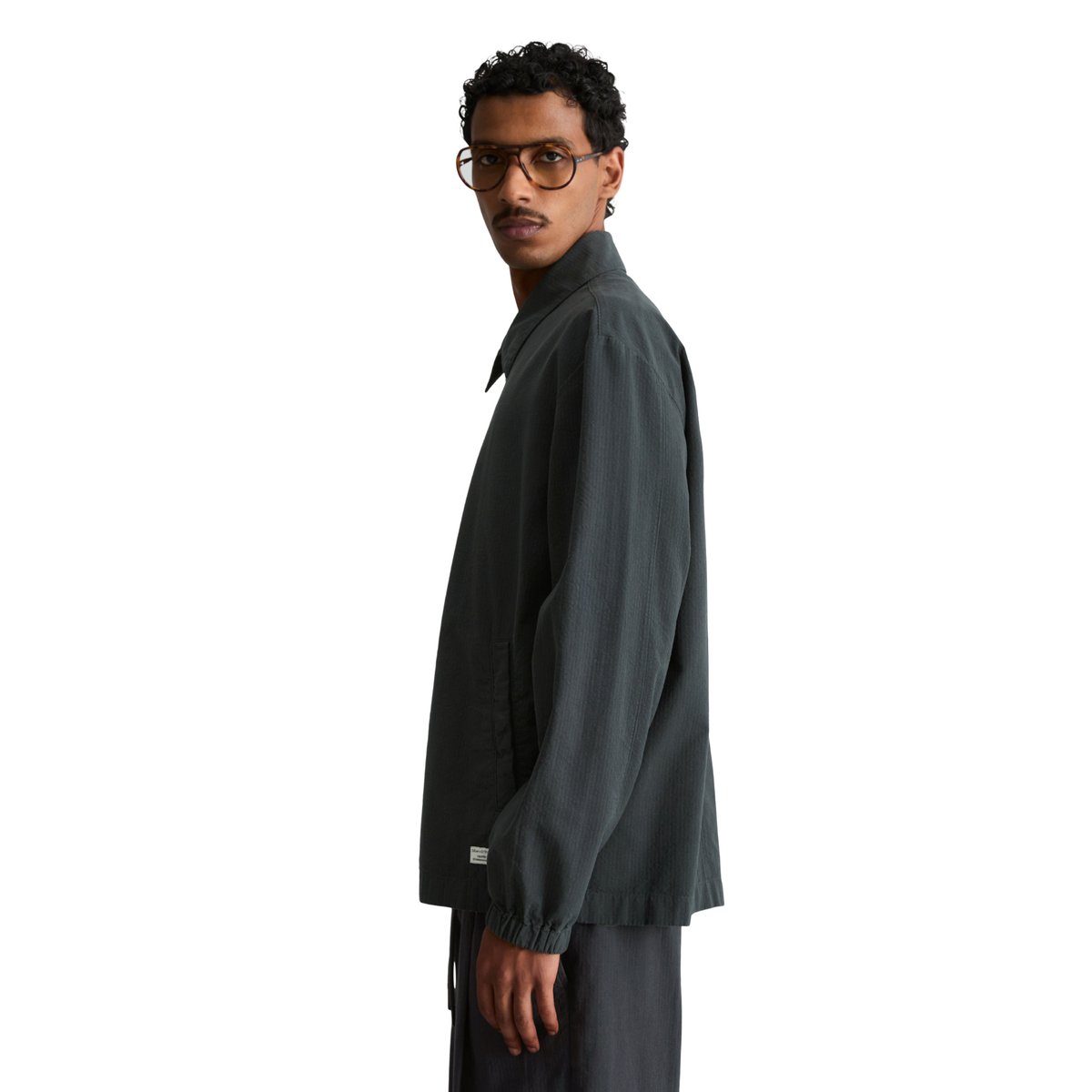Survêtement en seersucker en pur coton bio bleu foncé, MARC O’POLO DENIM