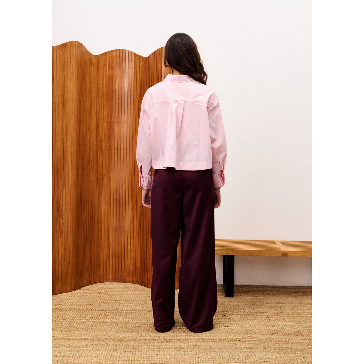Chemise en coton KESSEL rose, FRNCH