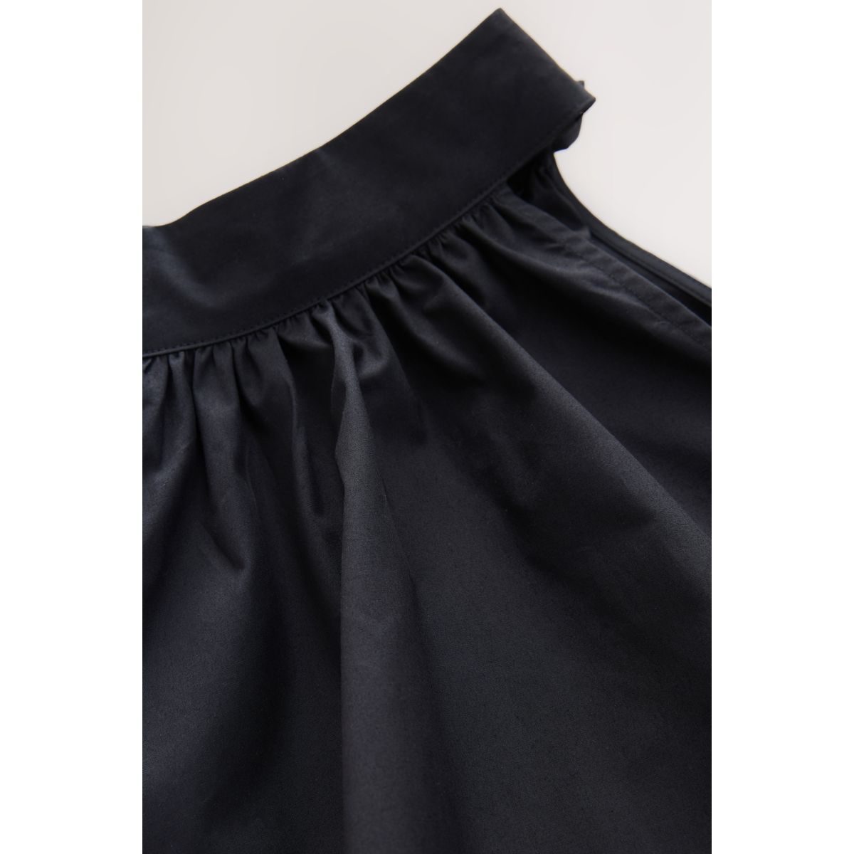 Robe courte sans manches à volant 100 % coton noir, NEXT