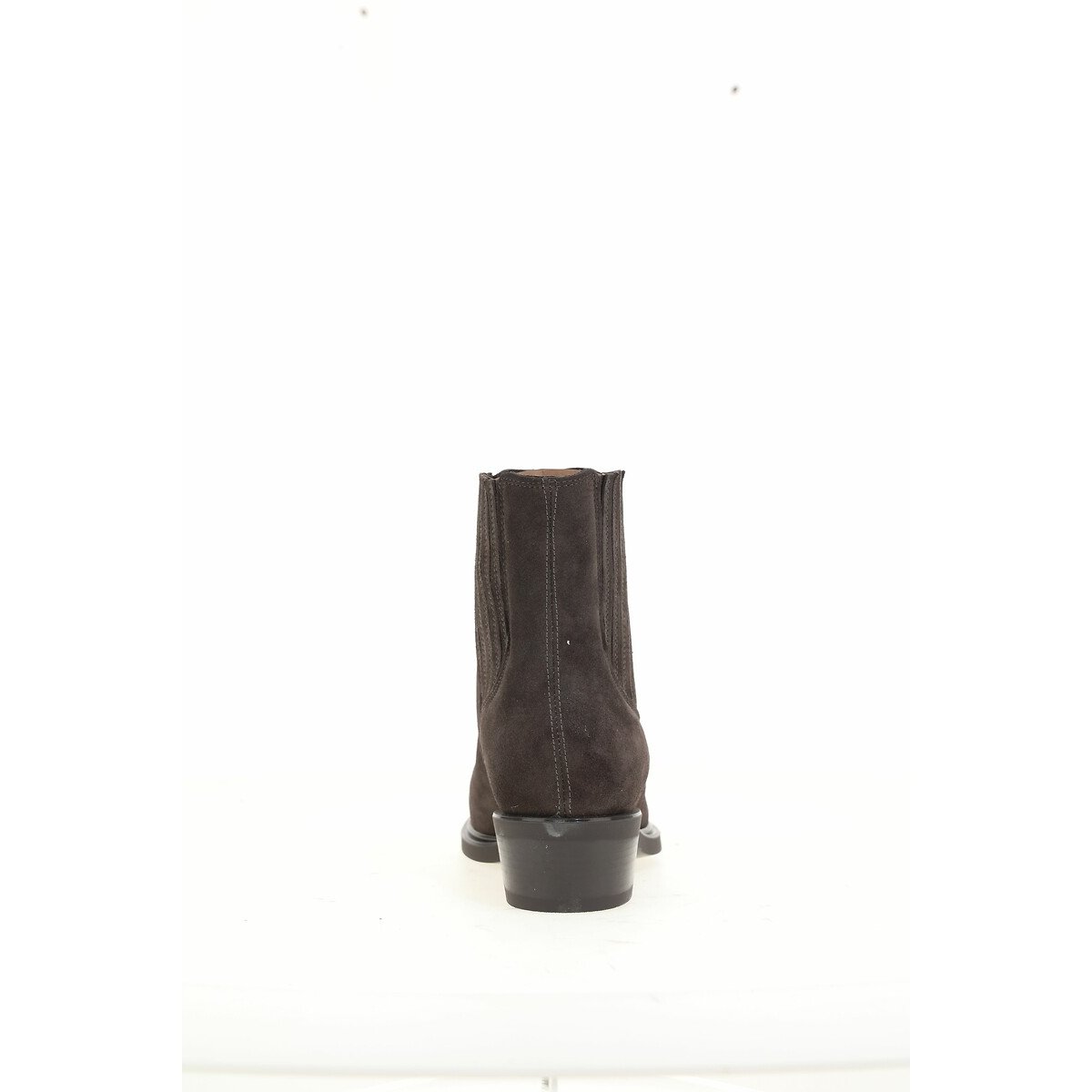 Suede Ankle Boots with Pointed Toe dark brown, MJUS