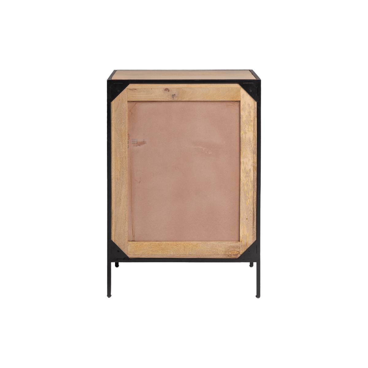 Meuble sous vasque en bois de manguier et métal CORALIE bois clair, MADE IN MEUBLES 