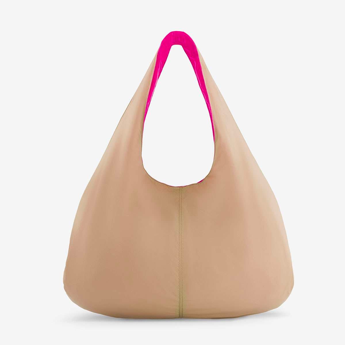 Shopping bag en polyamide NIBELLE beige, BENSIMON