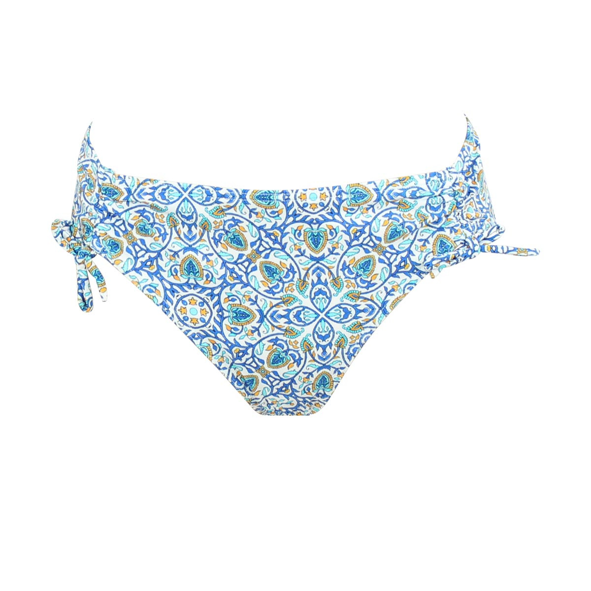 Bas de maillot boxer réglable Oia turquoise, LAURA BY JANINE ROBIN