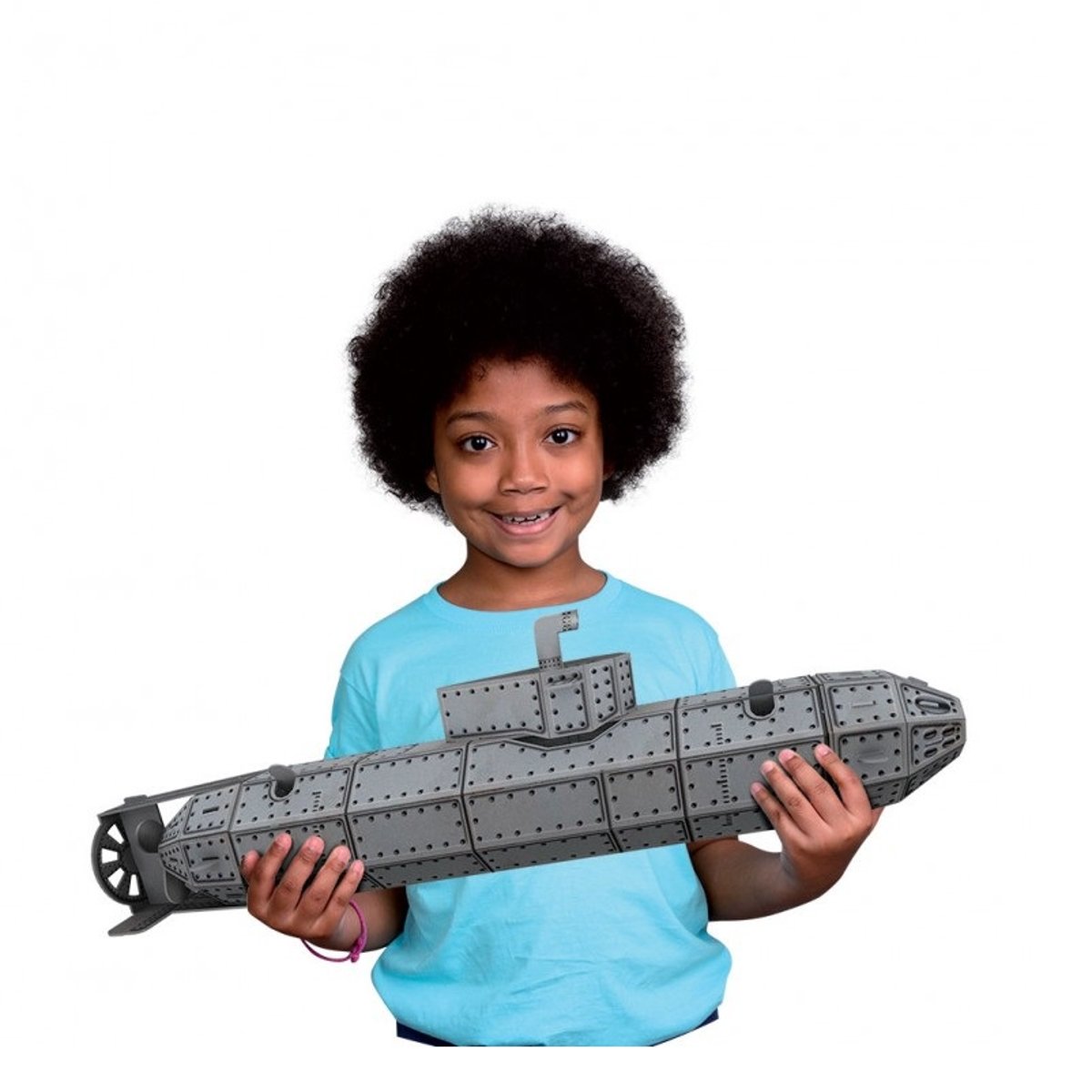 Construis le sous marin 3D bleu, SASSI JUNIOR