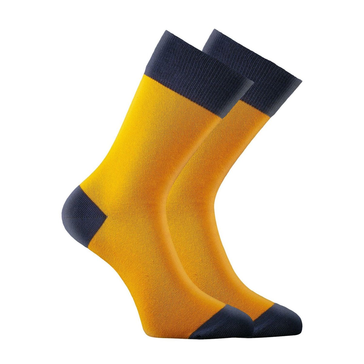 Lot De 9 Paires De Chaussettes De Ville Coton Peigné Doux noir/gris/bleu/rouge/jaune, SERGE BLANCO