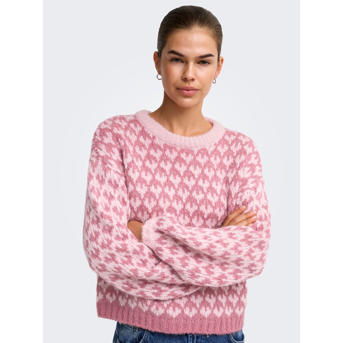 Pull En Maille pink dogwood, ONLY