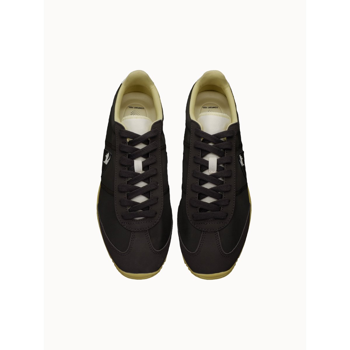 Sneakers retro-running en textile et suede Quartz peat, LE COQ SPORTIF