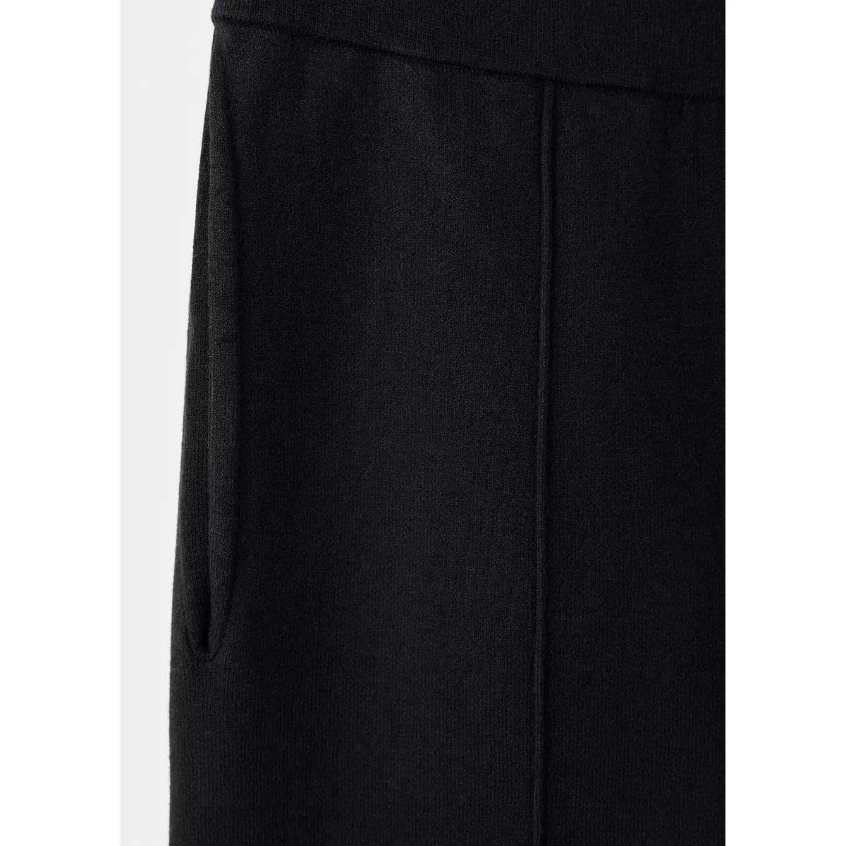 Pantalon pyjama maille Milano noir, MANGO